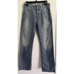Denizen Levi’s 218 Slim Straight Denim Jeans Blue Wash Boys Sz 16 Regular Adjust